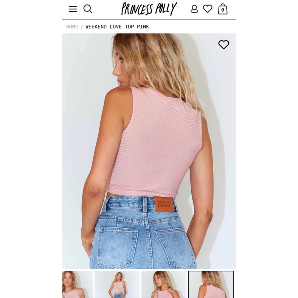Princess Polly Pink Lace Up Top - Picture 4 of 11